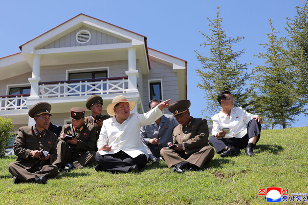 North Korean state media ignores flooding as Kim Jong Un visits fishing village