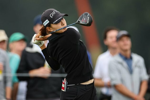 Hinako Shibuno holds 1-stroke lead at AIG Women's Open