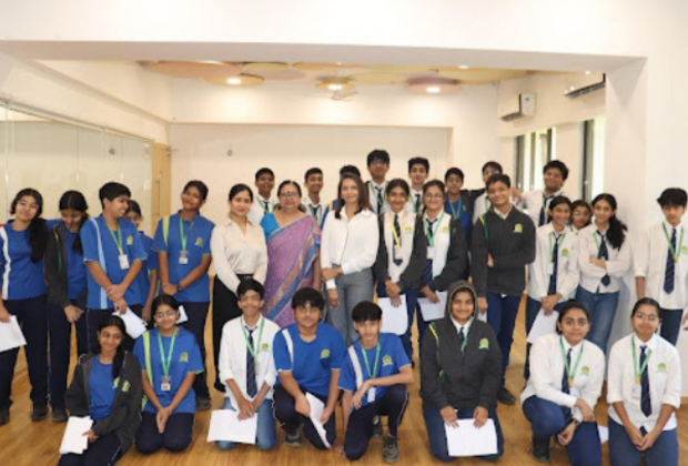 Moushumi Banerji, MD of Starlette Image Academy, conducts a Powerful Communication Session for School Kids at CP Goenka International School