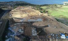  Aerial photo of process plant area (looking east). 