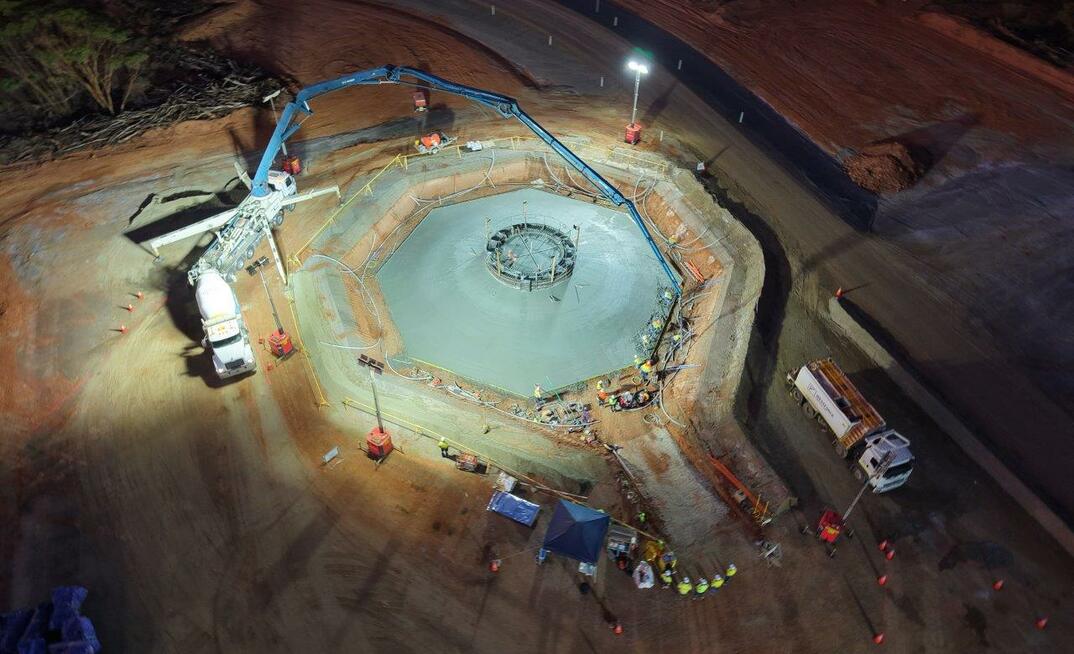 St Ives foundation works.