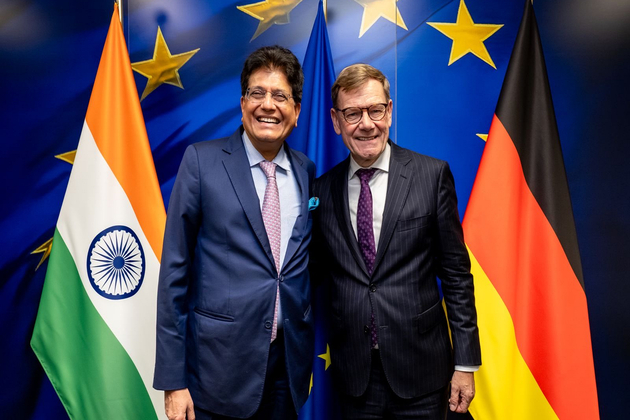 Piyush Goyal meets German Foreign Affairs Minister in Brussels to boost India-EU trade talks