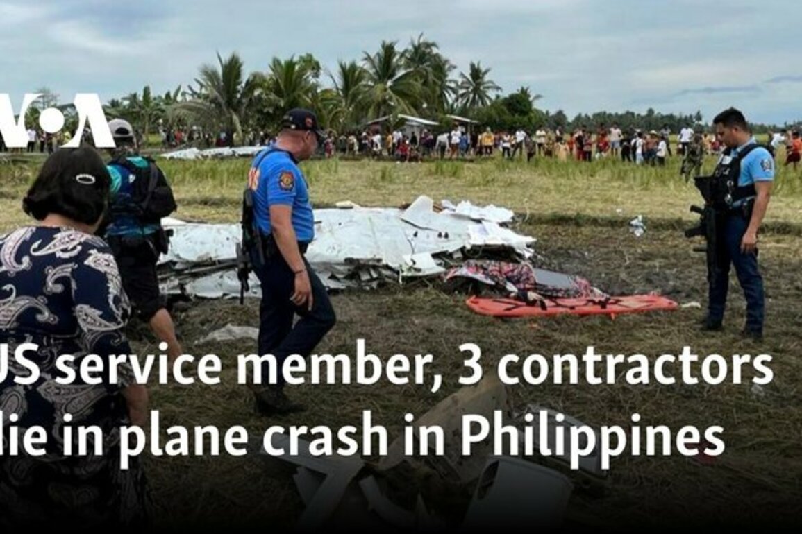 US service member, 3 contractors die in plane crash in Philippines