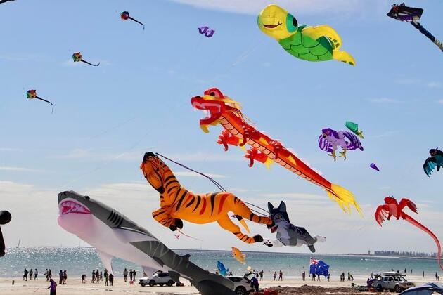 Album: Colorful, creative kites fly over Adelaide