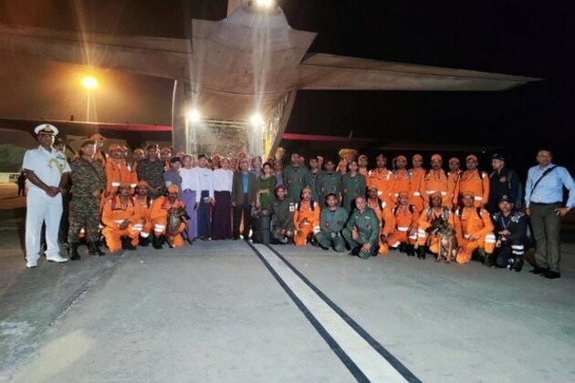 India's NDRF team with aid lands in quake-hit Myanmar