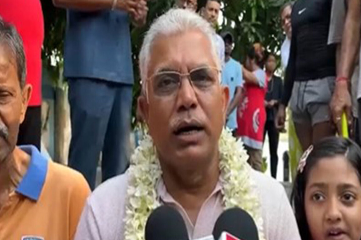 "It is their problem, not ours," West Bengal minister Dilip Ghosh on suspension of TMC's Riju Datta's