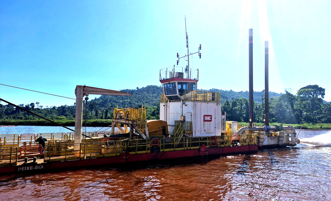 Draga elétrica da Royal IHC para projeto Gelado da Vale