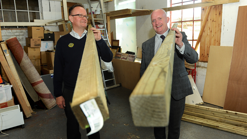 Selco Manager Michael Mushen (left) and Ian McRoy, Retail Manager 