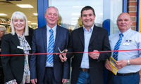 Nigel Clough cuts ribbon on MKM Burton