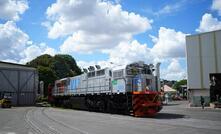 Locomotiva entregue pela Wabtec, em Contagem (MG), para a VLI Logística