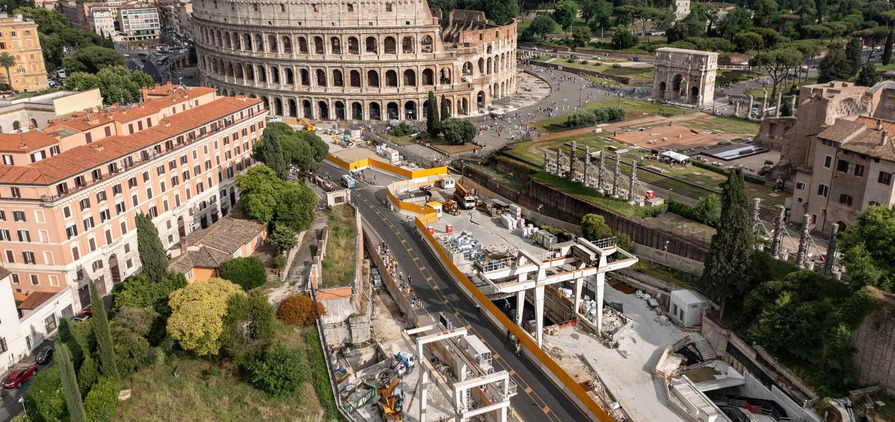 Webuild has already been involved with the construction of the San Giovanni–Colosseo/Fori Imperiali section of Line C