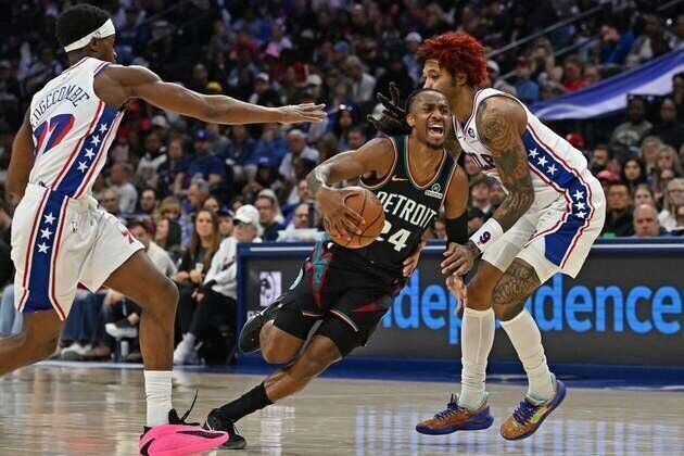 Pistons clinch top seed in East with convincing win over 76ers