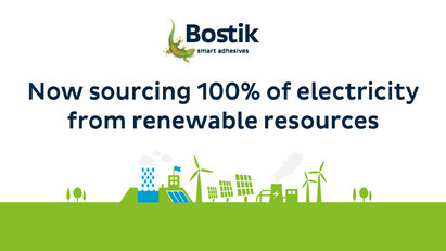 Bostik UK maximises sustainability with move to 100% renewable electricity
