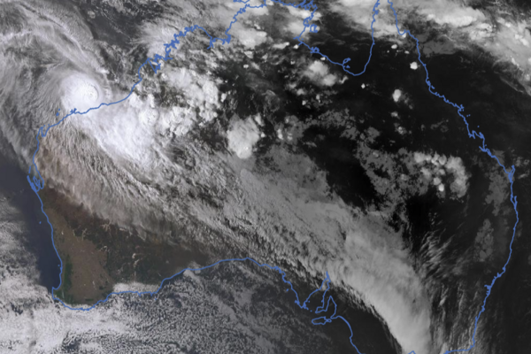 Cat 5 Cyclone Zelia descends on Pilbara