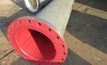 A tailings pipe lined with Weir Minerals' Linatex premium rubber