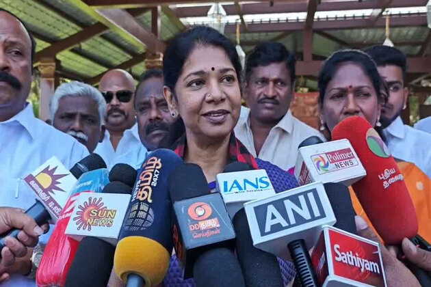 "Reflects his confidence, don't wish to criticise it": DMK's Kanimozhi on Vijay contesting from two seats in TN polls
