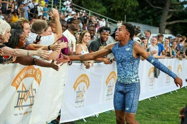 American Quincy Wilson sets under-18 400m record for 4th time