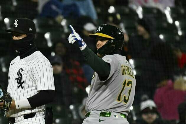 JJ Bleday collects three hits as A's down White Sox