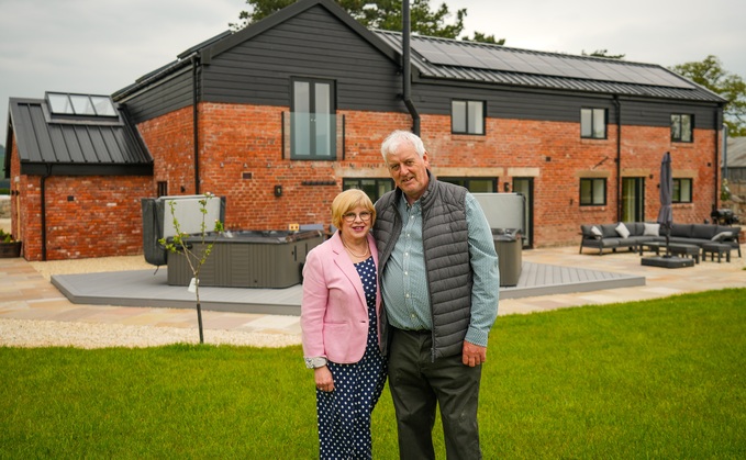Terry and Lynda Evans converted a 17th century barn into a holiday let accommodation