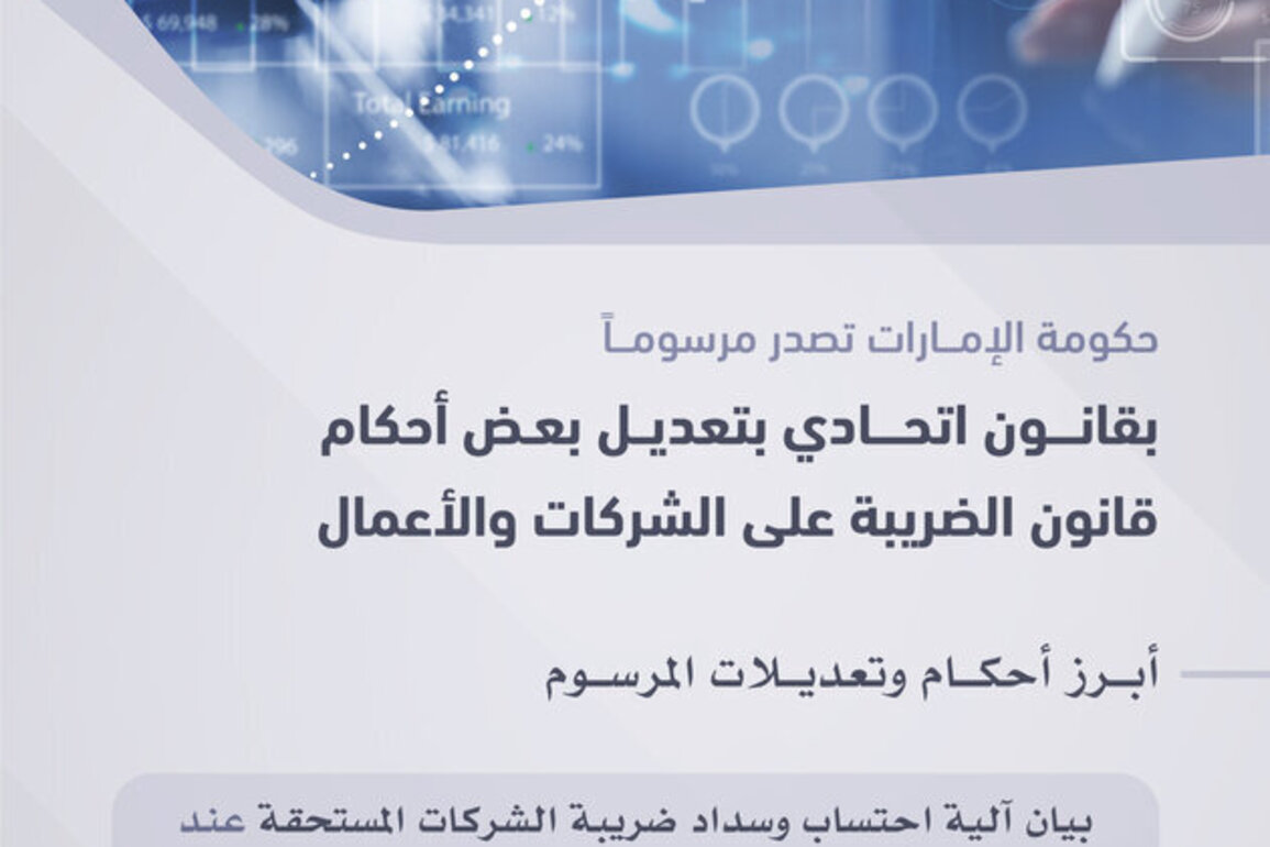 Federal Decree-Law issued amending Taxation of Corporation and Businesses Law