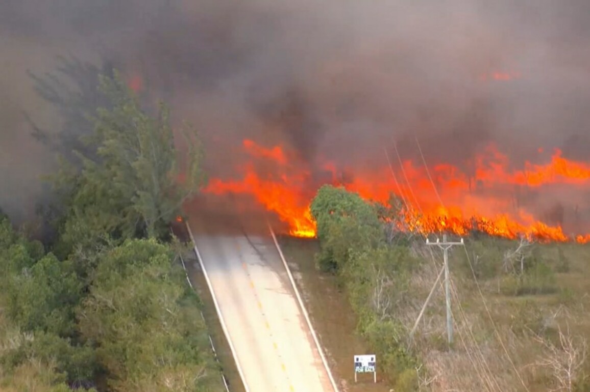 Massive brush fire in southern Miami-Dade fully contained