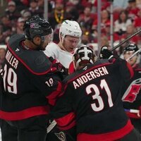 Frederik Andersen, Canes shut out Senators in Game 1