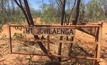 Mt Jowlaenga station gate.