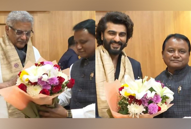 Boney Kapoor, Arjun Kapoor meet Odisha CM to invite him for CCL