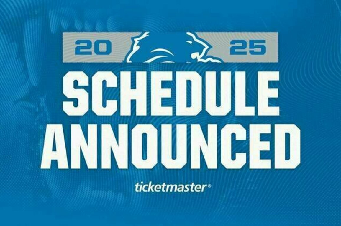 Lions announce 2025 schedule