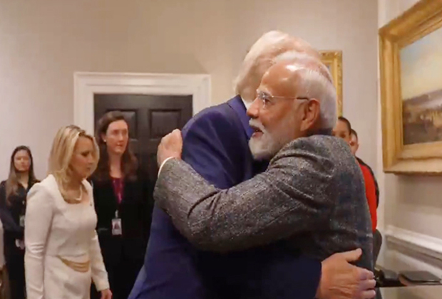 Trump welcomes PM Modi with hug at White House, says "we missed you a lot"