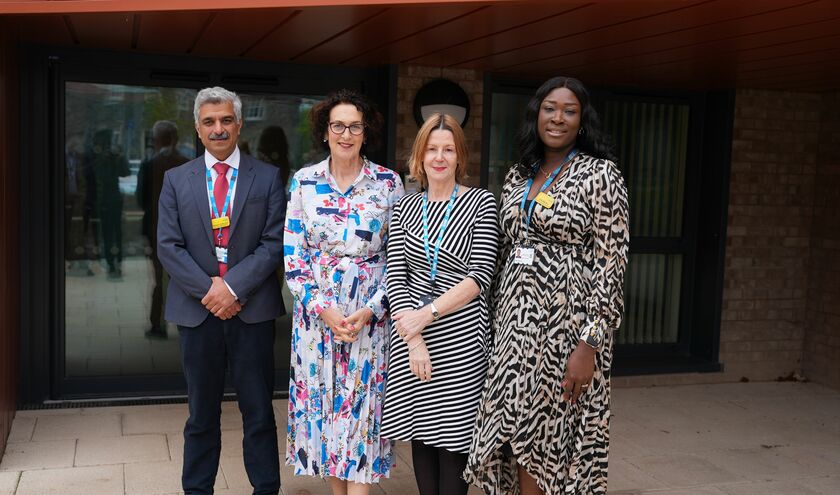 Baroness Merron, Parliamentary under-secretary of state for patient safety, women's health and mental health (second right); Professor Sanjoy Shah, NBT deputy chief medical officer; Gifty Markey, NBT associate chief nursing officer for mental health, learning disability and neurodiversity (c) North Bristol Trust 