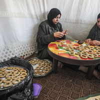MIDEAST-GAZA-JABALIA-TRADITIONAL FOOD