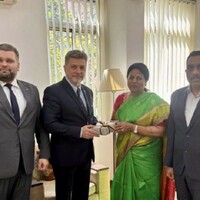 Ukraine Envoy to India meets Maharashtra's Resident Commissioner, discusses "stronger bilateral ties"