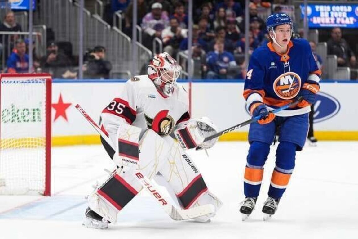 Linus Ullmark, Senators blank sinking Islanders, earn playoff spot