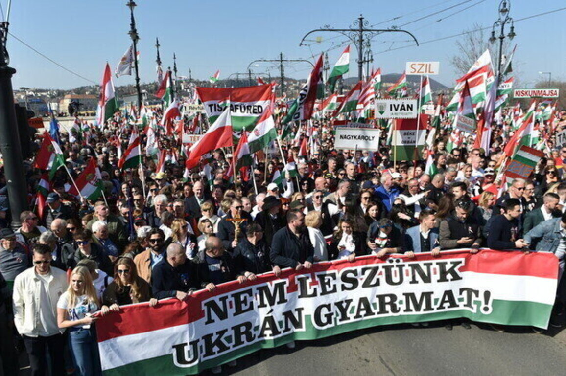 We will not be Ukrainian colony  massive rally held in Budapest 