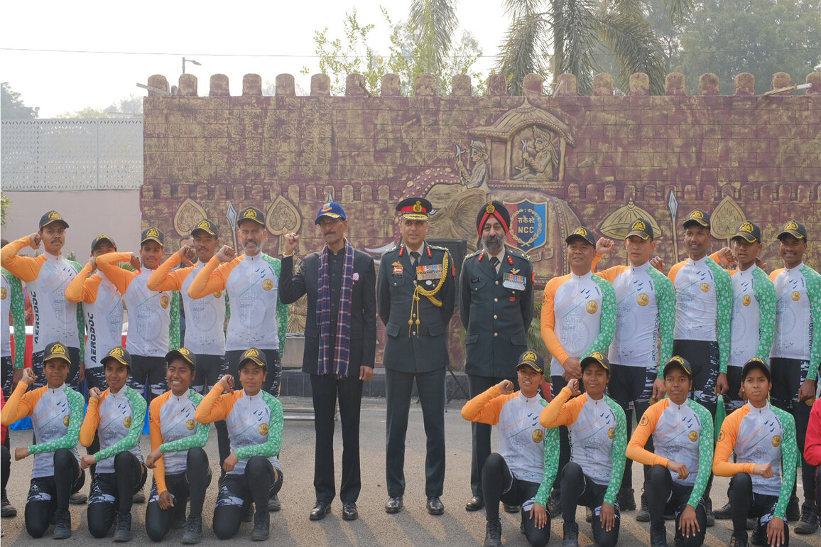 MoS Defence Sanjay Seth interacts with cadets at NCC Republic Day camp 2026
