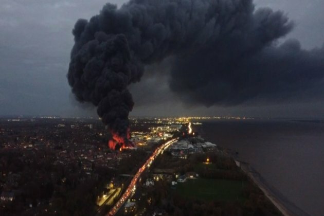 Plastics factory fire causes hellish inferno in Yorkshire
