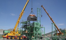 A Joest vibrating screen in a gold application in Namibia