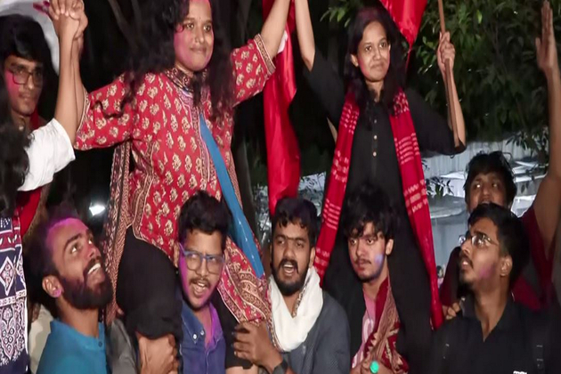 United Left sweeps JNUSU polls, AISA's Aditi Mishra elected as President