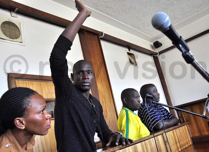 oaccused haban guttu amasani setongo and oweri itayimbwa in the uganda oad court dock hoto by uliet asirye