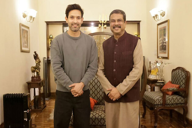"Insightful, empowering": Vikrant Massey discusses childhood care, school education with Union Min Dharmendra Pradhan