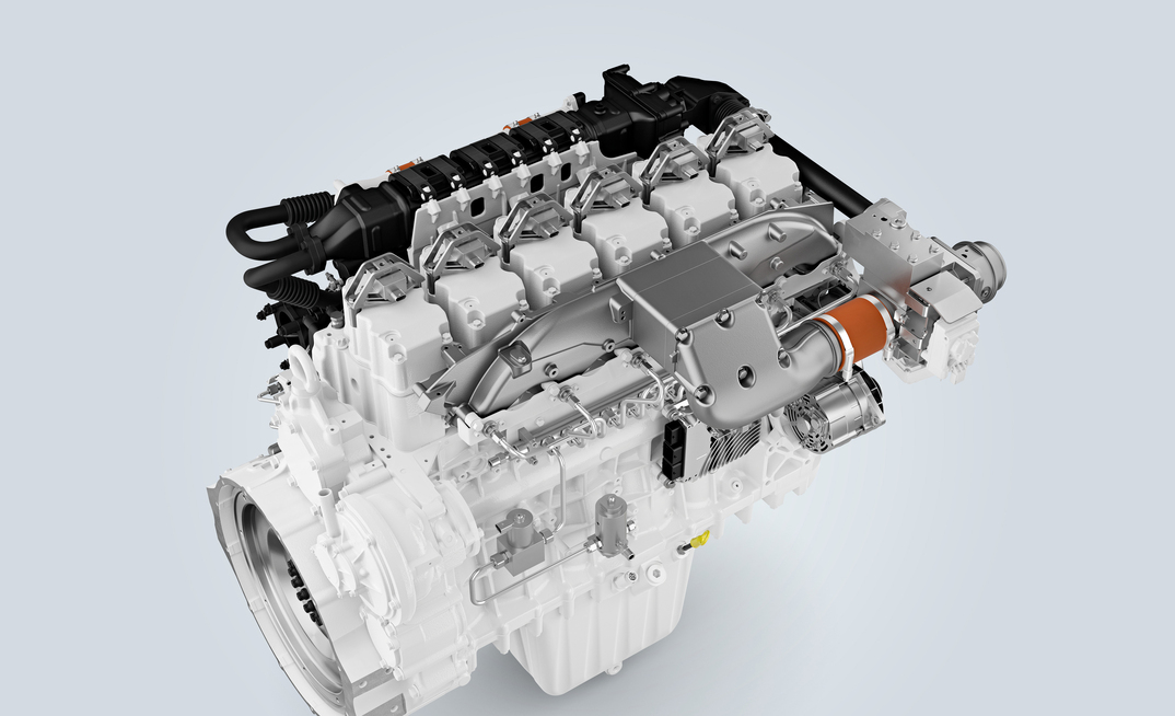 Liebherr’s H966 is a hydrogen combustion engine equipped with a port-fuel injection system