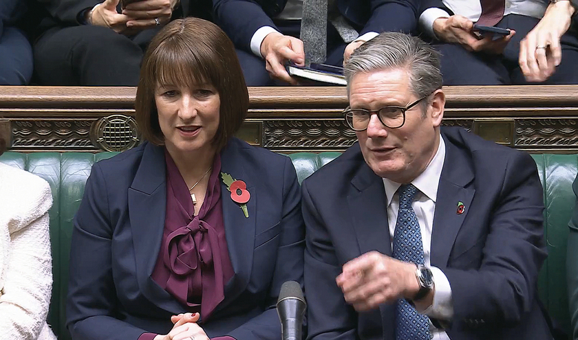 Rachel Reeves and Keir Starmer © parliamentlive.tv