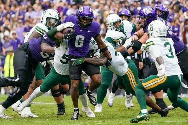 Three interceptions help TCU hold off rival Baylor