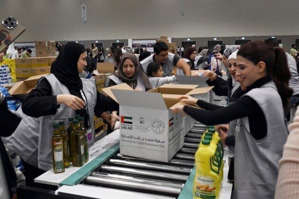 'Mohammed bin Rashid Al Maktoum Global Initiatives' complete packing of over 10 million meals in food aid for people of Gaza