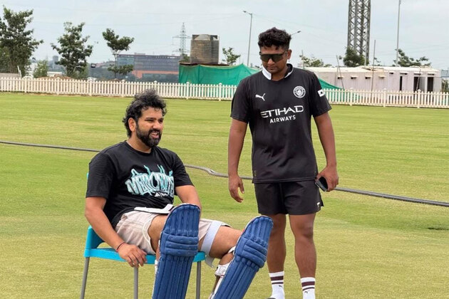 Bonding with the next generation: Rohit Sharma practices with Mumbai youngsters Mhatre, Sarfaraz