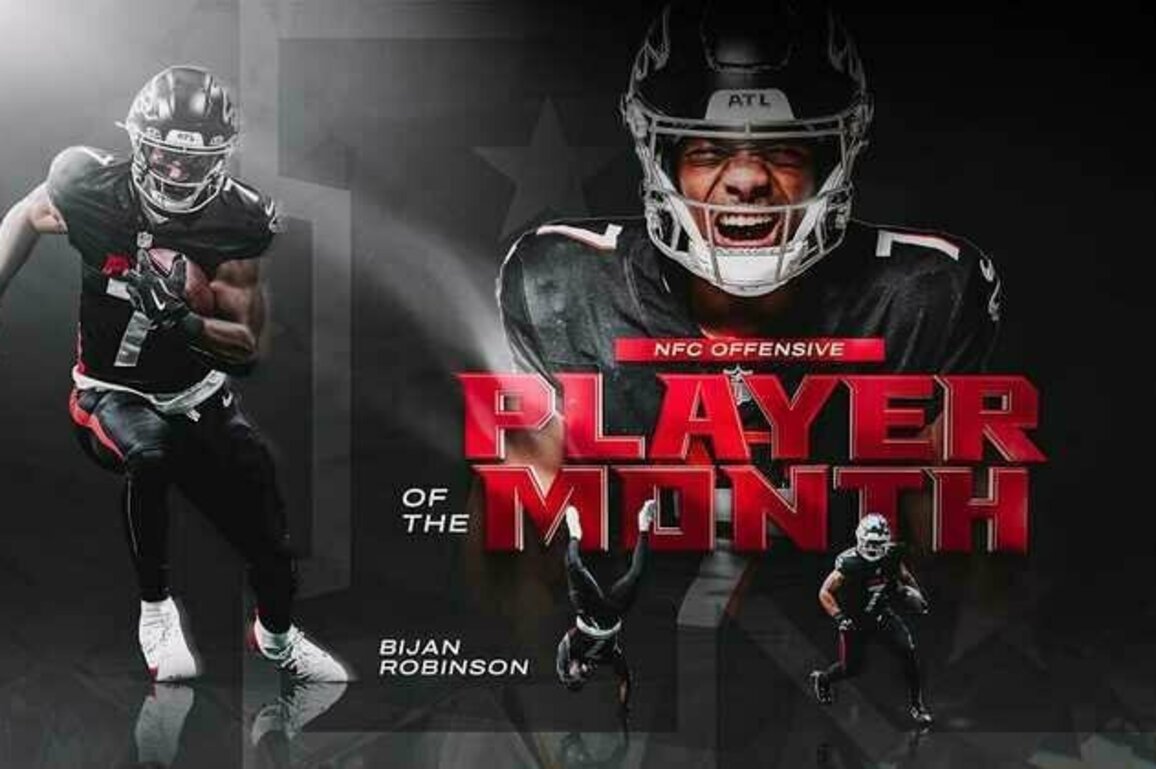 Bijan Robinson named NFC Offensive Player of the Month