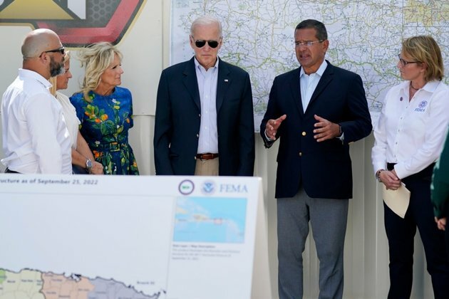 Biden Visits Puerto Rico After Hurricane, Promises Aid to Rebuild