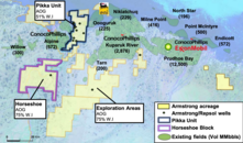 Santos farms down Alaska leases