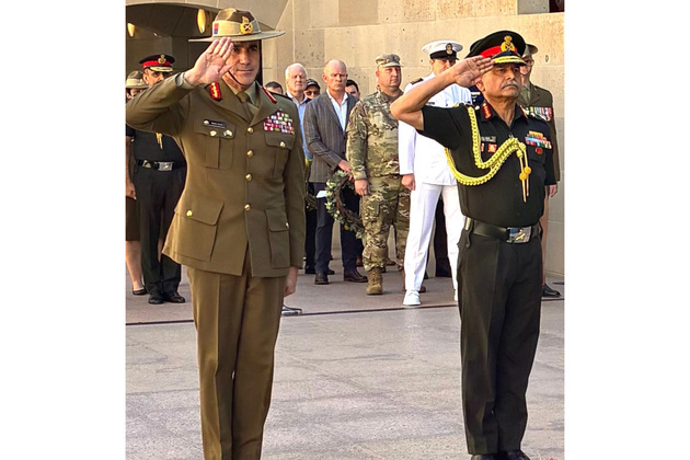 COAS Gen Dwivedi discusses bilateral defence ties with Australian Army Chief Lt Gen Simon Stuart
